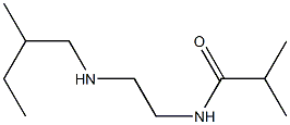 2-methyl-N-{2-[(2-methylbutyl)amino]ethyl}propanamide Struktur