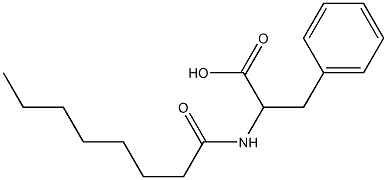 2-octanamido-3-phenylpropanoic acid Struktur