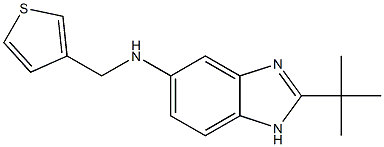 2-tert-butyl-N-(thiophen-3-ylmethyl)-1H-1,3-benzodiazol-5-amine Struktur