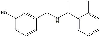 3-({[1-(2-methylphenyl)ethyl]amino}methyl)phenol Struktur