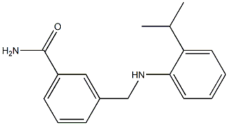 3-({[2-(propan-2-yl)phenyl]amino}methyl)benzamide Struktur