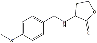 3-({1-[4-(methylsulfanyl)phenyl]ethyl}amino)oxolan-2-one Struktur