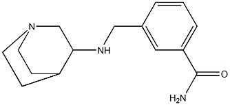 3-({1-azabicyclo[2.2.2]octan-3-ylamino}methyl)benzamide Struktur