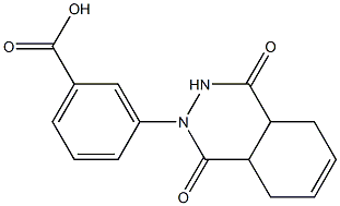 3-(1,4-dioxo-3,4,4a,5,8,8a-hexahydrophthalazin-2(1H)-yl)benzoic acid Struktur