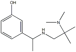 3-(1-{[2-(dimethylamino)-2-methylpropyl]amino}ethyl)phenol Struktur