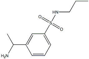 3-(1-aminoethyl)-N-propylbenzene-1-sulfonamide Struktur