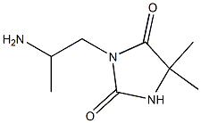 3-(2-aminopropyl)-5,5-dimethylimidazolidine-2,4-dione Struktur