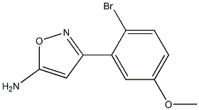 3-(2-bromo-5-methoxyphenyl)-1,2-oxazol-5-amine Struktur