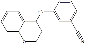 3-(3,4-dihydro-2H-1-benzopyran-4-ylamino)benzonitrile Struktur