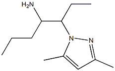 3-(3,5-dimethyl-1H-pyrazol-1-yl)heptan-4-amine Struktur