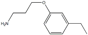 3-(3-ethylphenoxy)propan-1-amine Struktur