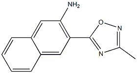 3-(3-methyl-1,2,4-oxadiazol-5-yl)naphthalen-2-amine Struktur