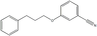 3-(3-phenylpropoxy)benzonitrile Struktur