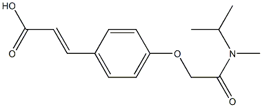 3-(4-{[methyl(propan-2-yl)carbamoyl]methoxy}phenyl)prop-2-enoic acid Struktur