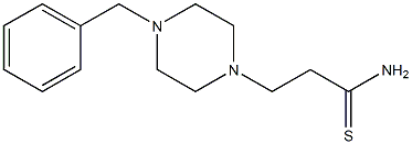 3-(4-benzylpiperazin-1-yl)propanethioamide Struktur