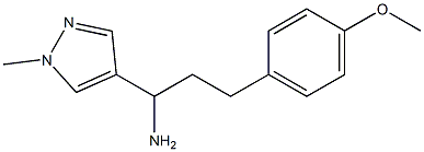 3-(4-methoxyphenyl)-1-(1-methyl-1H-pyrazol-4-yl)propan-1-amine Struktur