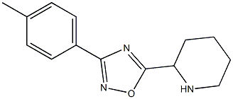 3-(4-methylphenyl)-5-(piperidin-2-yl)-1,2,4-oxadiazole Struktur