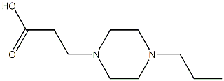 3-(4-propylpiperazin-1-yl)propanoic acid Struktur