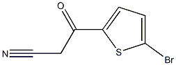 3-(5-bromothien-2-yl)-3-oxopropanenitrile Struktur