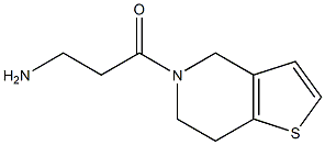 3-(6,7-dihydrothieno[3,2-c]pyridin-5(4H)-yl)-3-oxopropan-1-amine Struktur