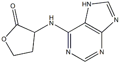 3-(7H-purin-6-ylamino)oxolan-2-one Struktur