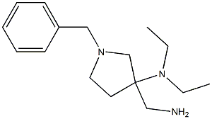 3-(aminomethyl)-1-benzyl-N,N-diethylpyrrolidin-3-amine Struktur