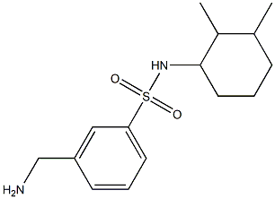 3-(aminomethyl)-N-(2,3-dimethylcyclohexyl)benzenesulfonamide Struktur