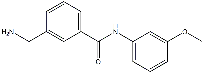 3-(aminomethyl)-N-(3-methoxyphenyl)benzamide Struktur