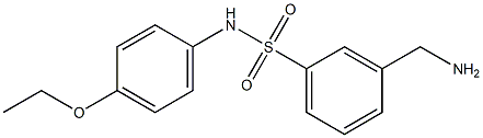 3-(aminomethyl)-N-(4-ethoxyphenyl)benzene-1-sulfonamide Struktur