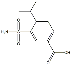 3-(aminosulfonyl)-4-isopropylbenzoic acid Struktur