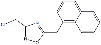 3-(chloromethyl)-5-(naphthalen-1-ylmethyl)-1,2,4-oxadiazole Struktur