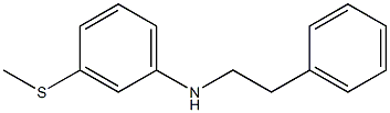 3-(methylsulfanyl)-N-(2-phenylethyl)aniline Struktur