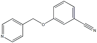 3-(pyridin-4-ylmethoxy)benzonitrile Struktur