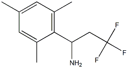 3,3,3-trifluoro-1-(2,4,6-trimethylphenyl)propan-1-amine Struktur