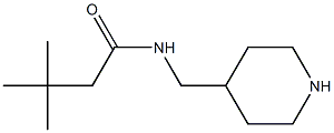 3,3-dimethyl-N-(piperidin-4-ylmethyl)butanamide Struktur