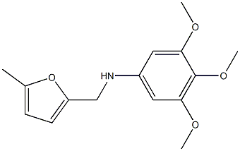 3,4,5-trimethoxy-N-[(5-methylfuran-2-yl)methyl]aniline Struktur