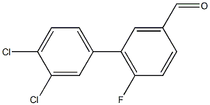 3',4'-dichloro-6-fluoro-1,1'-biphenyl-3-carbaldehyde Struktur