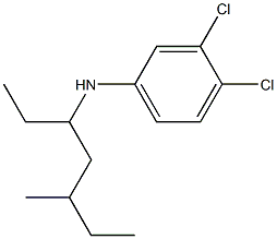 3,4-dichloro-N-(5-methylheptan-3-yl)aniline Struktur