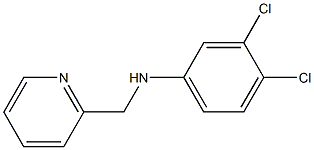 3,4-dichloro-N-(pyridin-2-ylmethyl)aniline Struktur