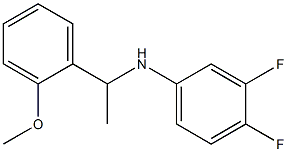 3,4-difluoro-N-[1-(2-methoxyphenyl)ethyl]aniline Struktur