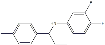 3,4-difluoro-N-[1-(4-methylphenyl)propyl]aniline Struktur