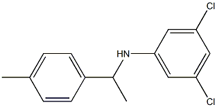 3,5-dichloro-N-[1-(4-methylphenyl)ethyl]aniline Struktur