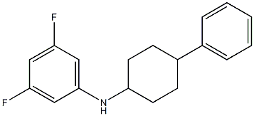 3,5-difluoro-N-(4-phenylcyclohexyl)aniline Struktur