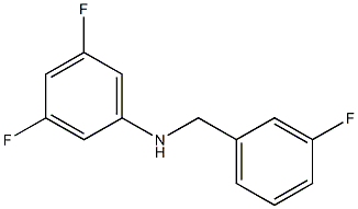 3,5-difluoro-N-[(3-fluorophenyl)methyl]aniline Struktur