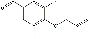 3,5-dimethyl-4-[(2-methylprop-2-en-1-yl)oxy]benzaldehyde Struktur