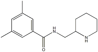 3,5-dimethyl-N-(piperidin-2-ylmethyl)benzamide Struktur