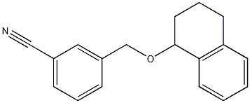 3-[(1,2,3,4-tetrahydronaphthalen-1-yloxy)methyl]benzonitrile Struktur