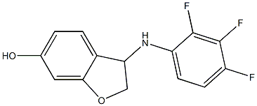 3-[(2,3,4-trifluorophenyl)amino]-2,3-dihydro-1-benzofuran-6-ol Struktur