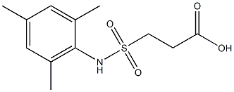 3-[(2,4,6-trimethylphenyl)sulfamoyl]propanoic acid Struktur