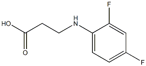 3-[(2,4-difluorophenyl)amino]propanoic acid Struktur